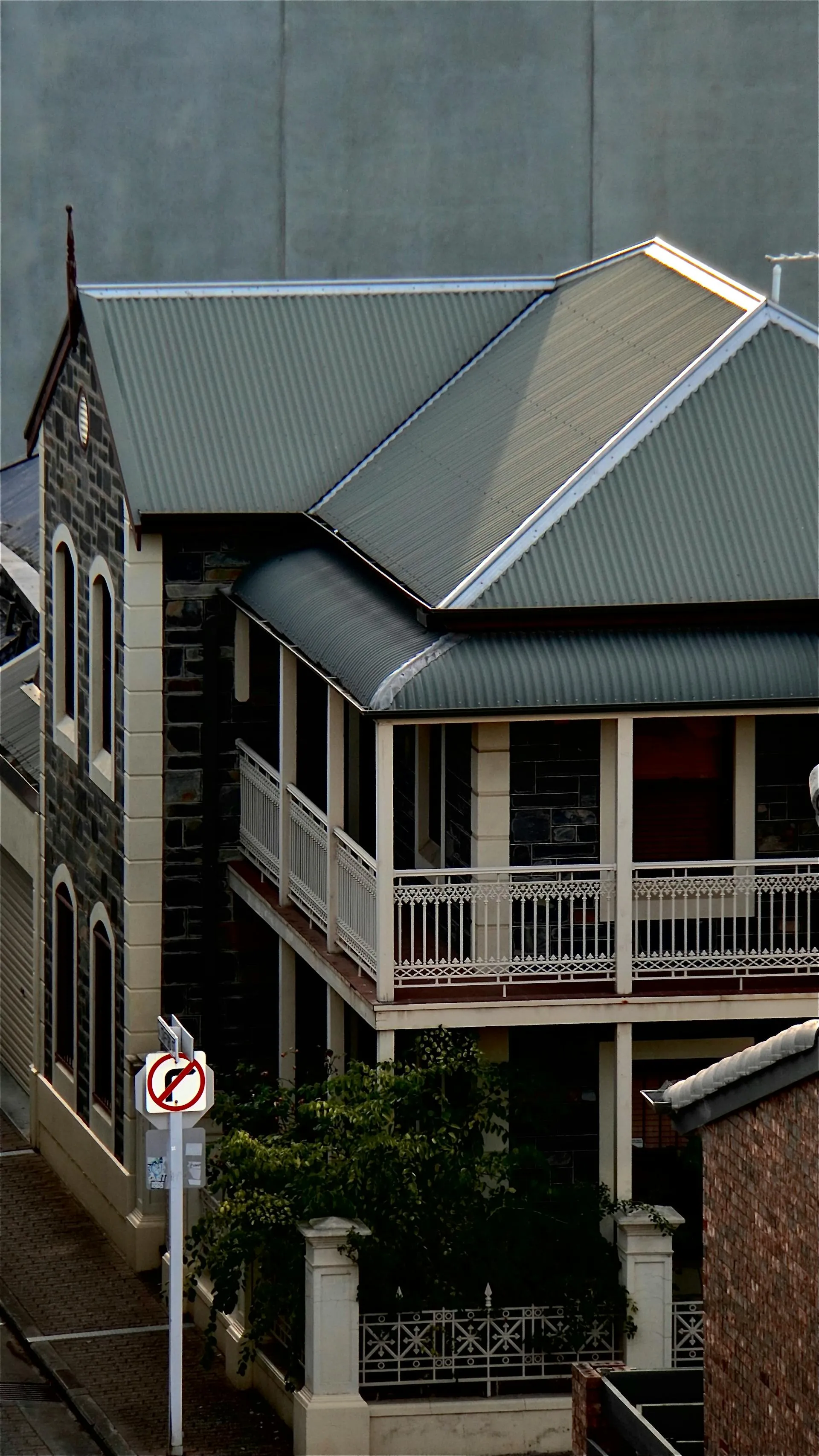 Charming historic Adelaide building with classic verandahs and heritage stone architecture typical of Norwood and St Peters